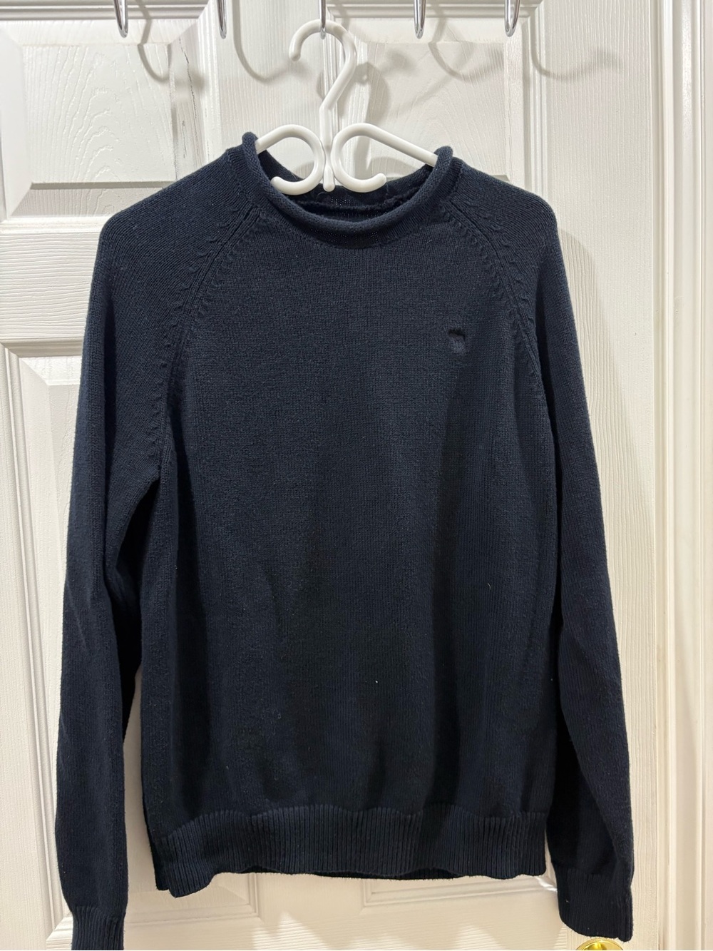 Abercrombie & Fitch Navy Blue Rollneck Sweater